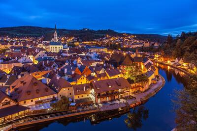 Private evening tour Cesky Krumlov Old Town and Castle area