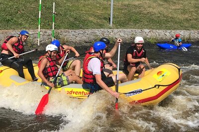 First white water experience with Tomáš Kobeš